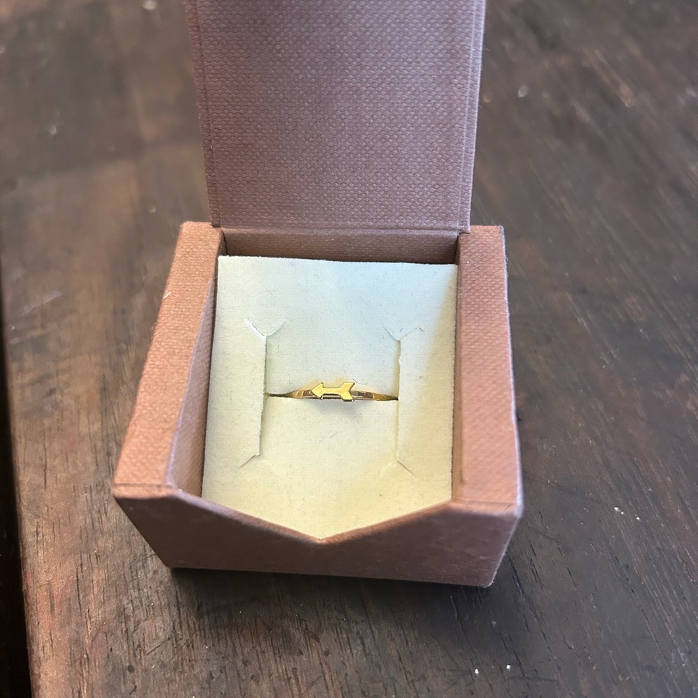 Ornamental Things Gold Arrow Ring